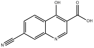 7-CYANO-4-HYDROXY-3-QUINOLINECARBOXYLIC ACID Struktur