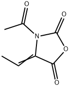 2,5-Oxazolidinedione, 3-acetyl-4-ethylidene- (9CI) Struktur