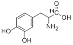 DIHYDROXYPHENYLALANINE, DL-3,4-[ALANINE-1-14C] Struktur