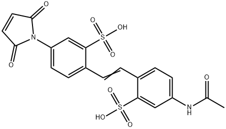 4-acetamido-4'-maleimidylstilbene-2,2'-disulfonic acid Struktur