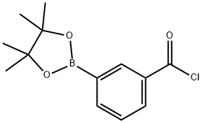 3-(4,4,5,5-tetraMethyl-1,3,2-dioxaborolan-2-yl)benzoyl chloride Struktur