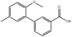 2-Methoxy-5-Methylbiphenyl-3-carboxylic acid Struktur