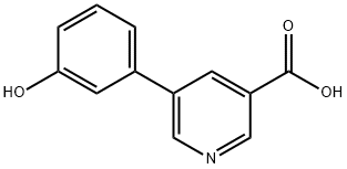 5-(3-Hydroxyphenyl)-nicotinic acid Struktur