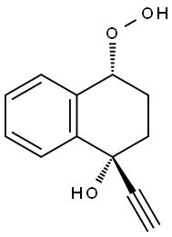 1-ethynyl-4-hydroperoxy-1,2,3,4-tetrahydro-1-naphthol Struktur