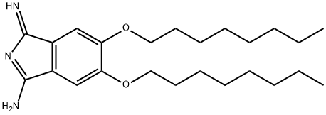 1,3-DIIMINO-5,6-BIS(OCTYLOXY)ISOINDOLINE Struktur