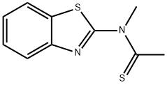 Ethanethioamide, N-2-benzothiazolyl-N-methyl- (9CI) Struktur