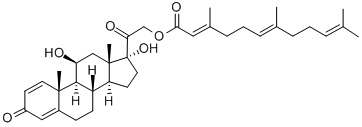 prednisolone farnesylate Struktur