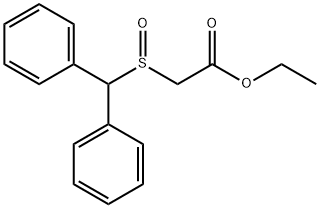 ACETIC ACID, [(DIPHENYLMETHYL)SULFINYL]-, ETHYL ESTER Struktur