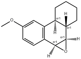 (4abeta,9beta,10beta)-6-Methoxy-9,10-epoxy-trans-1,2,3,4,4a,9,10,10a-o ctahydrophenanthrene Struktur