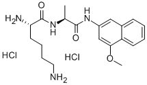 LYS-ALA 4-METHOXY-BETA-NAPHTHYLAMIDE DIHYDROCHLORIDE Struktur