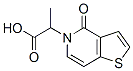 Thieno[3,2-c]pyridine-5(4H)-acetic  acid,  -alpha--methyl-4-oxo- Struktur