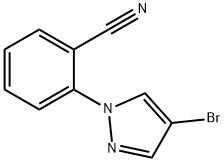 2-(4-BroMopyrazol-1-yl)benzonitrile Struktur