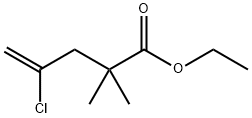 4-Pentenoic acid, 4-chloro-2,2-dimethyl- ethyl ester Struktur