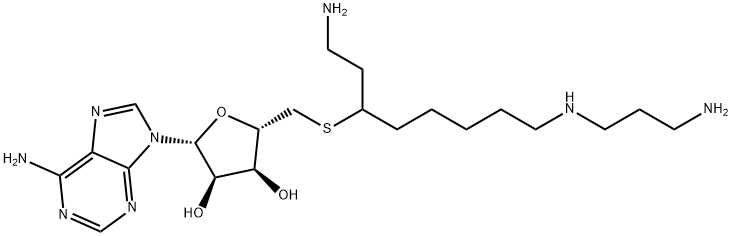 S-adenosyl-1,12-diamino-3-thio-9-azadodecane Struktur