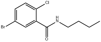 5-Bromo-N-butyl-2-chlorobenzamide Struktur