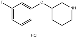 3-(3-FLUOROPHENOXY)PIPERIDINE HYDROCHLORIDE Struktur