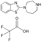 2-(1,4-Diazepan-1-yl)-1,3-benzothiazoletrifluoroacetic acid salt Struktur