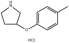 3-(4-METHYLPHENOXY)PYRROLIDINE HYDROCHLORIDE Struktur