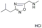 [(3-isobutyl-1,2,4-oxadiazol-5-yl)methyl]methylamine hydrochloride Struktur