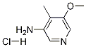 5-Methoxy-4-methylpyridin-3-amine hydrochloride Struktur