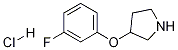 3-(3-FLUOROPHENOXY)PYRROLIDINE HYDROCHLORIDE Struktur