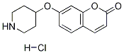 7-(4-PIPERIDINYLOXY)-2H-CHROMEN-2-ONEHYDROCHLORIDE Struktur