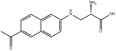 3-[(6-Acetyl-2-naphthalenyl)aMino]alanine Struktur