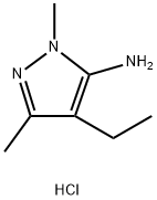 4-ETHYL-2,5-DIMETHYL-2H-PYRAZOL-3-YLAMINEHYDROCHLORIDE Struktur