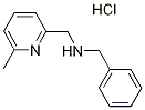 BENZYL-(6-METHYL-PYRIDIN-2-YLMETHYL)-AMINE HYDROCHLORIDE, 1185293-34-8, 結(jié)構(gòu)式