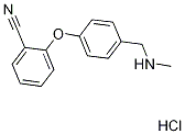 2-{4-[(methylamino)methyl]phenoxy}benzonitrile hydrochloride Struktur