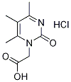 (4,5,6-Trimethyl-2-oxo-2H-pyrimidin-1-yl)-acetic acid hydrochloride Struktur