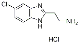 2-(5-Chloro-1H-benzoimidazol-2-yl)-ethylaminehydrochloride Struktur