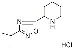 2-(3-isopropyl-1,2,4-oxadiazol-5-yl)piperidine hydrochloride Struktur