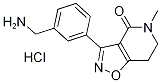 3-(3-Aminomethyl-phenyl)-5-methyl-6,7-dihydro-5H-isoxazolo[4,5-c]pyridin-4-one hydrochloride Struktur