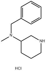 Benzyl-methyl-piperidin-3-yl-amine hydrochloride Struktur