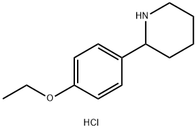 2-(4-Ethoxyphenyl)piperidine hydrochloride Struktur