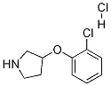 3-(2-CHLOROPHENOXY)PYRROLIDINE HYDROCHLORIDE Struktur