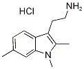 [2-(1,2,6-trimethyl-1H-indol-3-yl)ethyl]amine hydrochloride Struktur