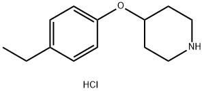 4-(4-Ethylphenoxy)piperidine hydrochloride Struktur