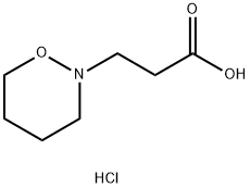 3-(1,2-oxazinan-2-yl)propanoic acid hydrochloride Struktur