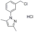 1-[3-(chloromethyl)phenyl]-3,5-dimethyl-1H-pyrazole hydrochloride Struktur