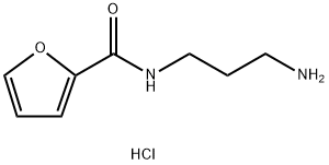 Furan-2-carboxylic acid (3-amino-propyl)-amidehydrochloride Struktur