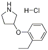 3-(2-ETHYLPHENOXY)PYRROLIDINE HYDROCHLORIDE Struktur