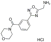 {3-[3-(morpholin-4-ylcarbonyl)phenyl]-1,2,4-oxadiazol-5-yl}methylamine hydrochloride Struktur