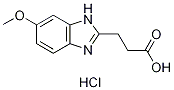 3-(6-Methoxy-1H-benzoimidazol-2-yl)-propionic acid hydrochloride Struktur