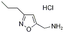 C-(3-Propyl-isoxazol-5-yl)-methylaminehydrochloride Struktur