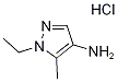 1-Ethyl-5-methyl-4-aminopyrazole hydrochloride Struktur