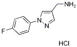 1-(4-Fluorophenyl)-1H-pyrazol-4-ylmethylaminehydrochloride Struktur