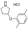 3-(2,5-Dimethylphenoxy)pyrrolidine hydrochloride Struktur