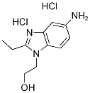 2-(5-Amino-2-ethyl-benzoimidazol-1-yl)-ethanoldihydrochloride Struktur